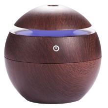 130ml Wood Grain Cool Mist Humidifier With Lights