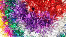 festival christmas colorful tinsel garland