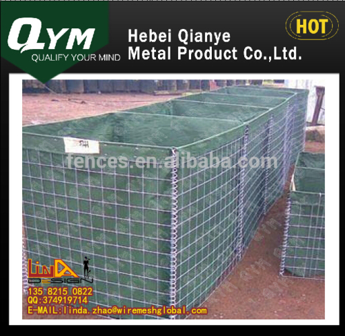 Hesco Barrier galvanized welded and PVC coated gabion box(factory price),Rapid razor wall