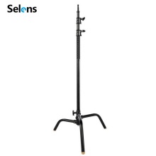 Selens 40" C-Stand Silver with Extension Boom Arm for Studio Photography