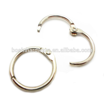 Fashion High Quality Metal Hinged Card Ring