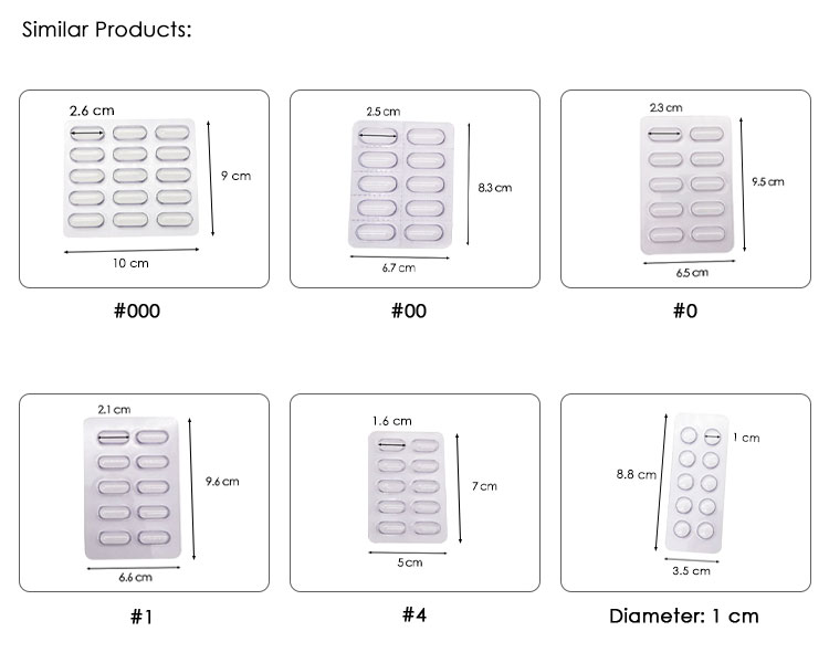 Clear Blister Capsule Tray