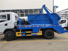 Cheap Swing arms garbage truck with box