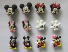 FREE SHIPPING 12 PCS Mickey SHOE CHARMS FIT JIBBITZ