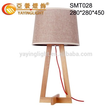 solid wood tripod table lamps,wooden table lamp, wood table lamp for bedroom