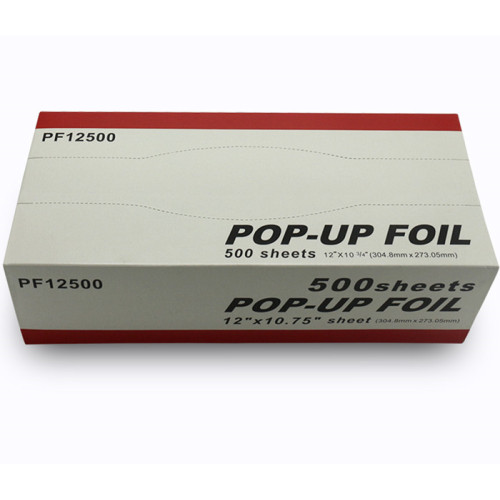 Aluminium Pop Up Folie für Friseursalon