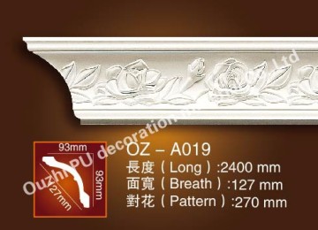 pu ceiling cornice design for wall