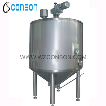 304 stainless steel tank with conical bottom
