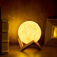 3D Moon Lamp - LED Night Light with Color Change
