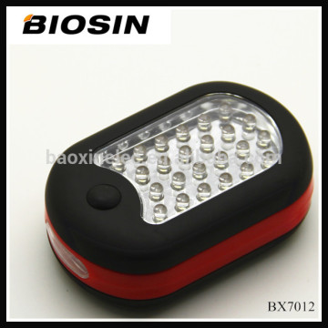 2014New product plastic hanging hook led work flashlight with magnet