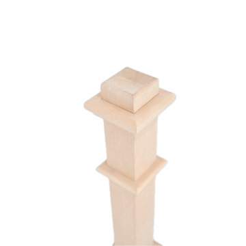 Modern Square Box Newel Post for Home Decor