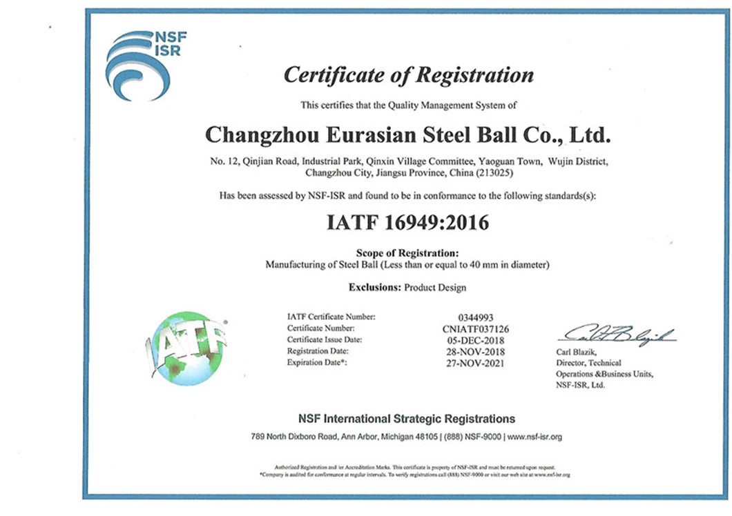 Anti-Abrasive Gcr15 3/16