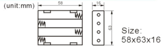 FBCB1150-1 battery holder