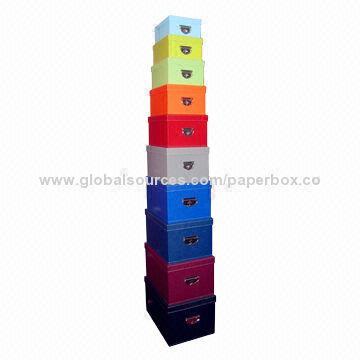 Paper Packaging Boxes, Various Colors Available