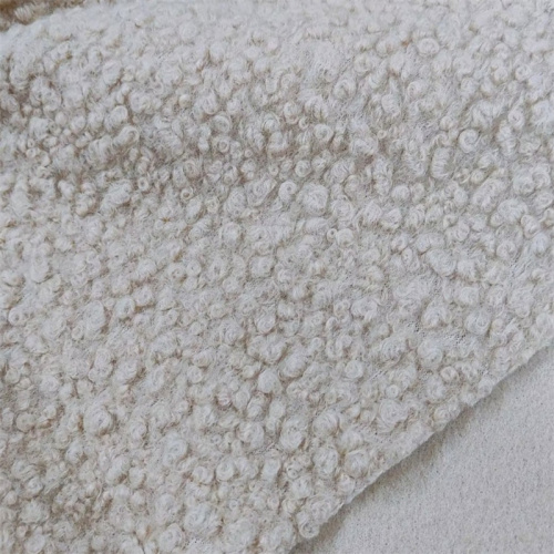 Textile Knitted Poly Teddy Fleece Bonded Coat Fabric