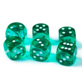 14.5MM Printing "Precision" Dice 0.57inch Assorted Translucent Colors, 6pcs set