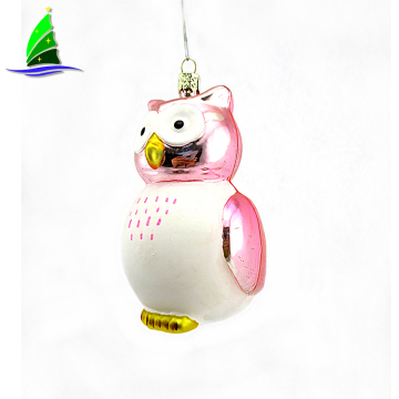 Festival Christmas Decoration Hanging Glass Owl Ornament