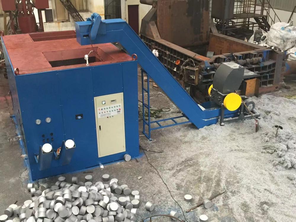 Horizontale briket maken machine voor aluminium restjes