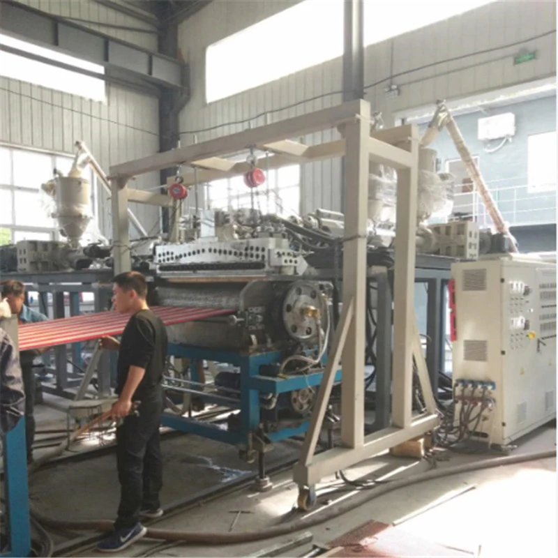 Double Colour Atificial Extrusion Line PE Plastic Grass Mat Making Machine