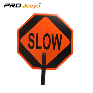 Engineer grade reflective aluminum slow sign