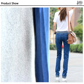 Anti-pilling Enviroment Protect 8.8oz denim 100% cotton knitted hosiery fabric