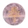Gemstone D55x7 мм натуральные розовые кварцевые хрустальные подставки для матов