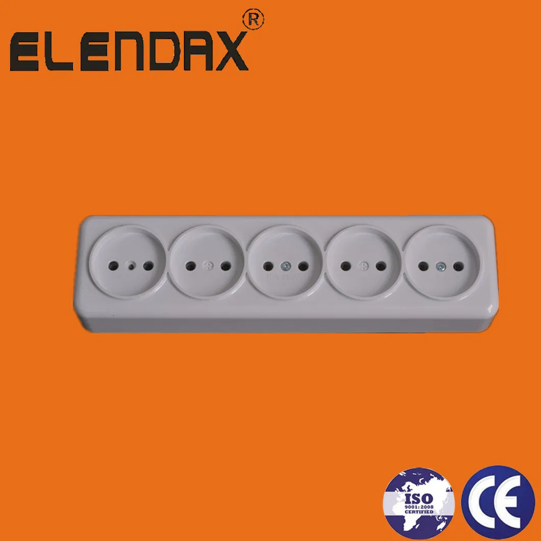 Surface Mounted Wall Socket 3 Ways