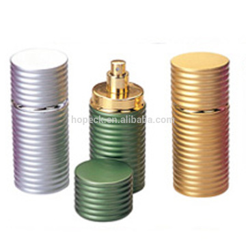 round personalized plastic perfume bottle with waves