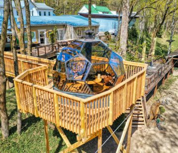 Aluminum Frame Igloo Dome House: Luxury Glamping with Glass Cover