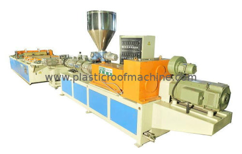 Colorful Foamed Hollow Roofing Tile Machine , Tiles Roll Forming Equipment