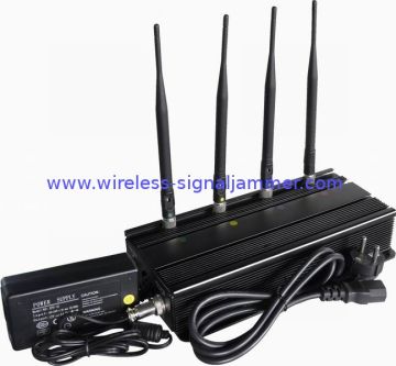 Gps Rf Signal Jammer Wiht Alarm For Vehicle , Police , Prison