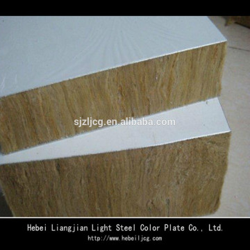 Colorful rockwool sandwich panel /fire proof rockwool sandwich panel/rockwool sandwich wall insulatd roof panel