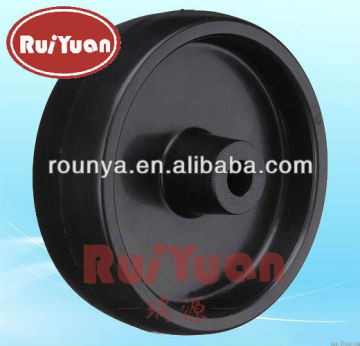 Plastic low profile caster wheel