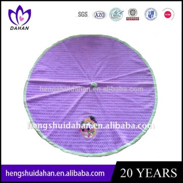 100% cotton fabric round hang hook embroidery kitchen towel waffle weave teatowel China supplier wholesaler