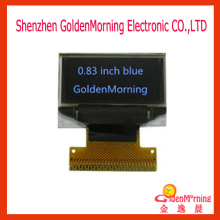 0.83-inch OLED Display, 96x39px Resolution, White Color in Black Background