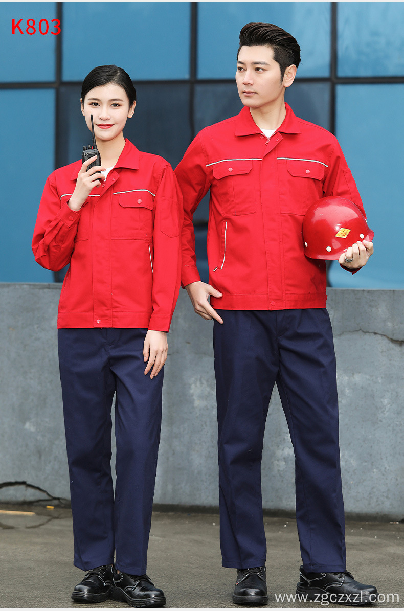 Polyester cotton thickened long sleeve overalls