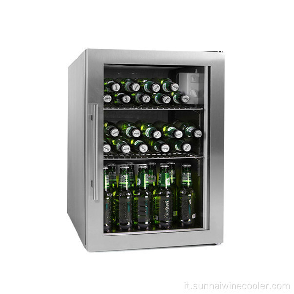 Fridge a mini bar con porta a vetro singolo compatto