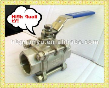 3PC NPT Female Threaded Ball Valves