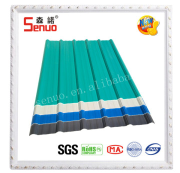 Colorful Trapezoid PVC Roofing Tile