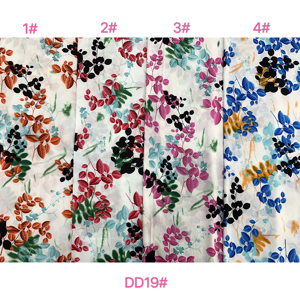 Custom Trending Digital Print Georgette 100 Rayon Fabric for Women Dress