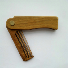 sandalwood foldable beard wood comb