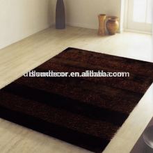 Long pile brown poly shaggy rugs