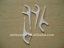 Flosser with toothpick brush