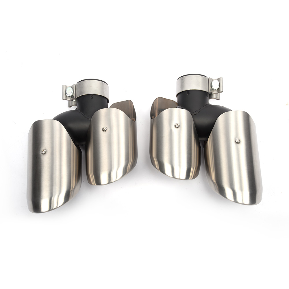 JCSPORTLINE Steel Exhaust End Tips for Porsche Macan 2014UP