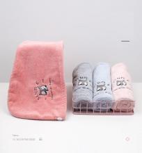 Thickened quick drying ultrafine embroidered hair cap