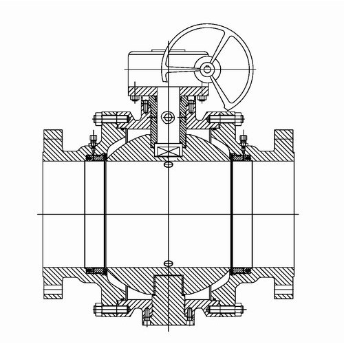 Trunnion ติดตั้งบอลวาล์ว