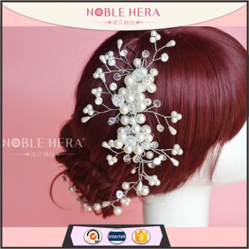 Elegant ABS pearl bridal unique fancy hair accessories