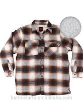 Men's Flannel Shirt, Sherpa Lined, Fleece Hood, Warm Hoodie Jacket