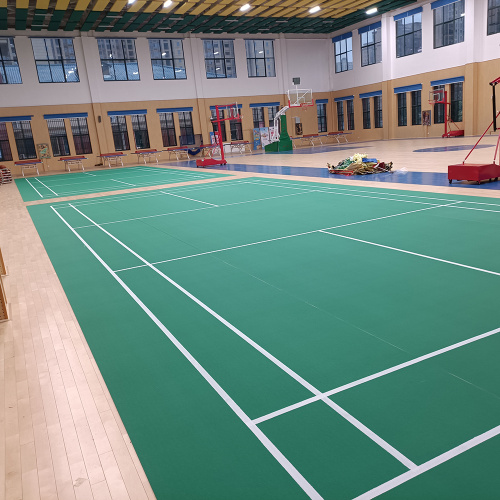 Tapis de terrain de badminton synthétique en vinyle pour terrains de badminton