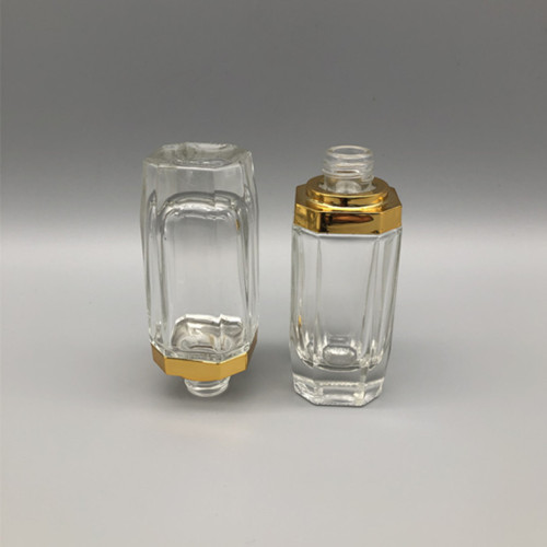 30ml luxuriöse Glas Tropfflasche Goldverschluss